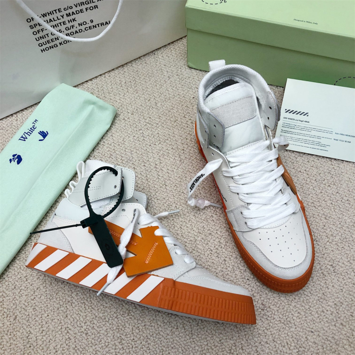 OFF White Floating Arrow High Top Vulc Sneaker Size 36-45   6-Color