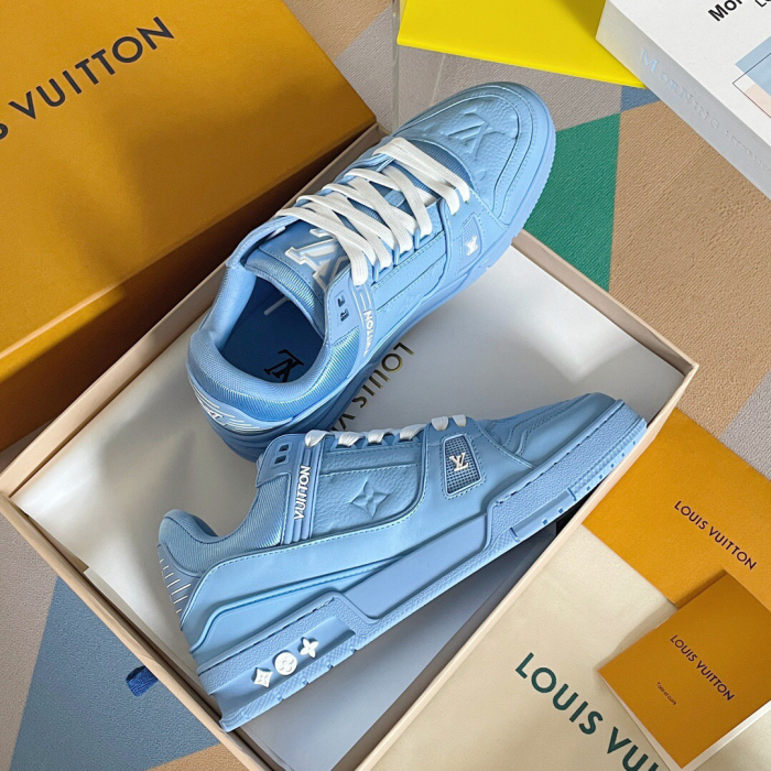 Louis Vuitton Trainer Monogram denim Sneaker Size 36-46 5-Color
