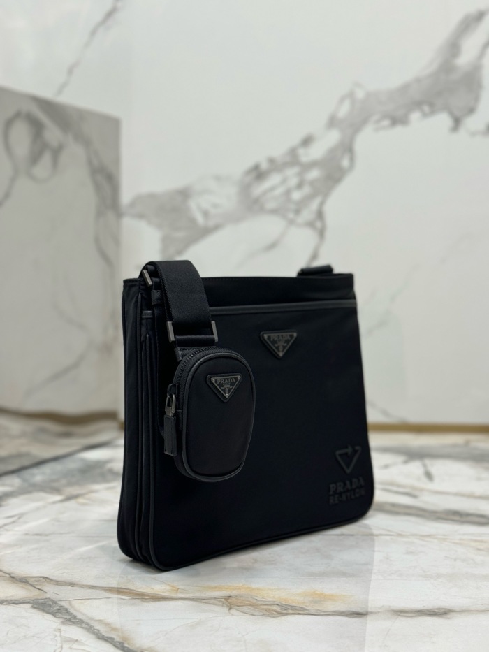 Prada 2VH118 Saffiano Re-Nylon Shoulder Bags Size 28*25*6cm