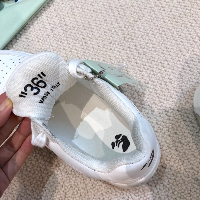 OFF White Out of Office Calf Leather Sneaker Size 35-45   8-Color