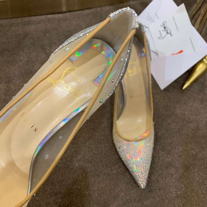 Christian Louboutin Follies Strasss Pumps Size 35-41 5-Color