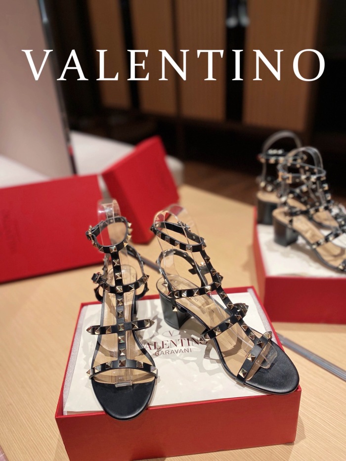 Valentino Rockstud Calfskin Ankle Strap Pumps Size 35-41 6-Color