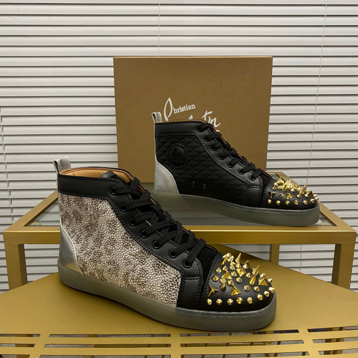 Christian Louboutin Lou Pik Pik High-Top Sneaker Size 36-46  7-Color