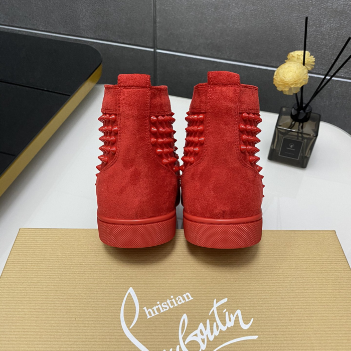 Christian Louboutin Louis Spikes High-Top Sneaker Size 36-46 4-Color