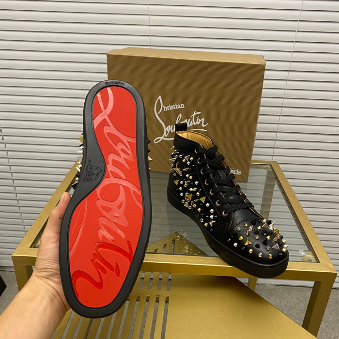 Christian Louboutin Lou Pik Pik High-Top Sneaker Size 36-46  6-Color