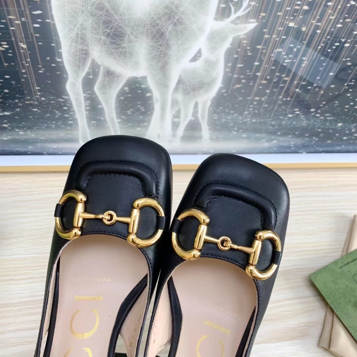 Gucci Slingback With Horsebit Pumps Size 35-41 4-Color