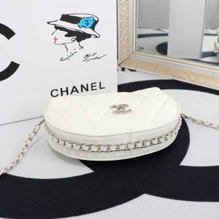 Chanel Chain Shoulder Bags Black White