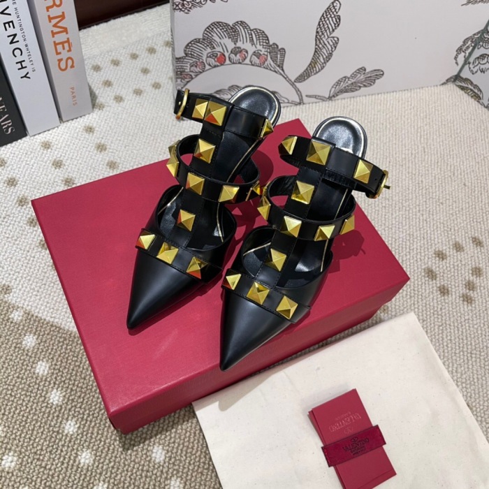 Valentino Roman Stud Calfskin Pumps Size 35-41 12-Color