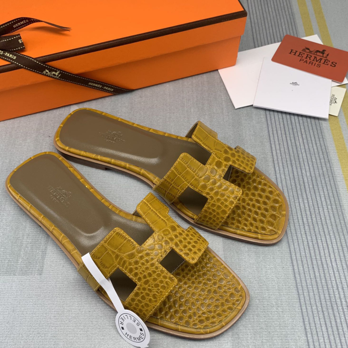 Hermes Oran Slippers Size 35-41  12-Color