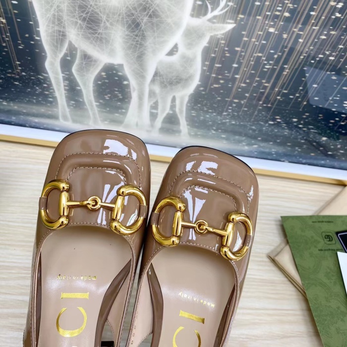 Gucci Slingback With Horsebit Pumps Size 35-41 7-Color