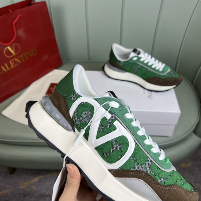 Valentino Lace and Mesh Lacerunner Sneaker Size 36-41   9-Color