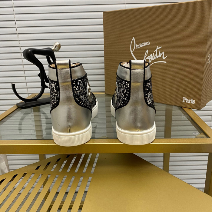 Christian Louboutin Louis High-Top Sneaker Size 36-46  10-Color
