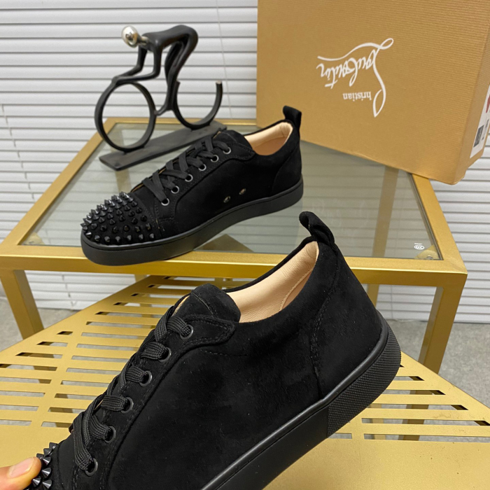 Christian Louboutin Louis Junior Spikes Sneaker Size 36-46  10-Color