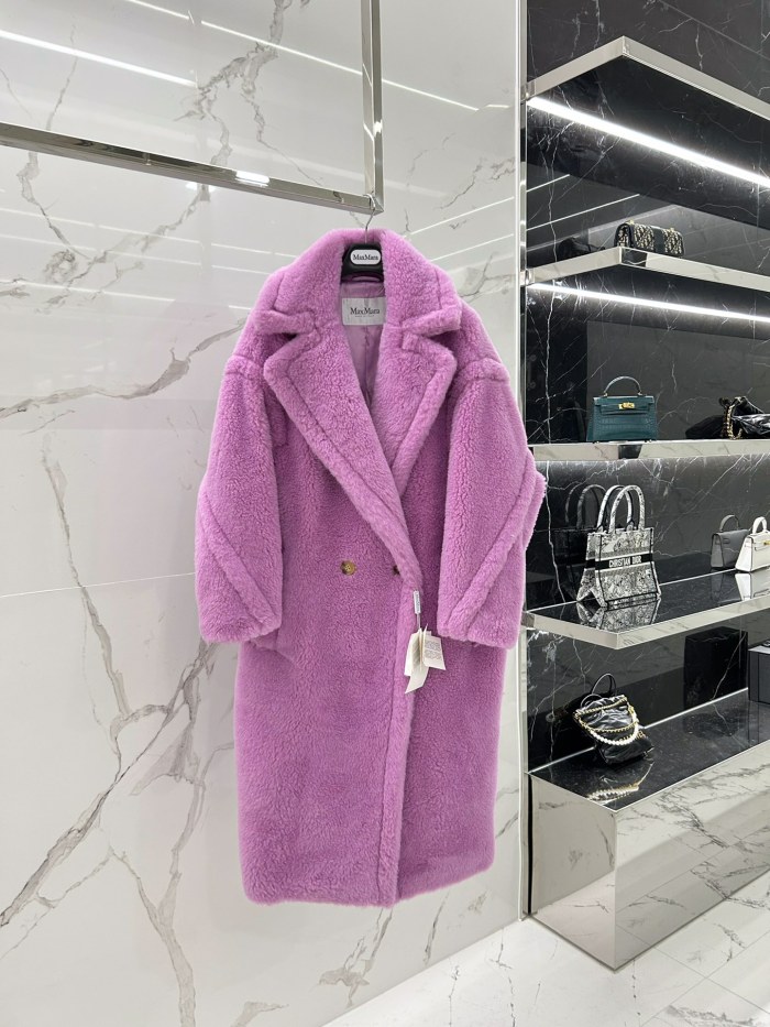 Max Mara Teddy fur long coat Size XS-M