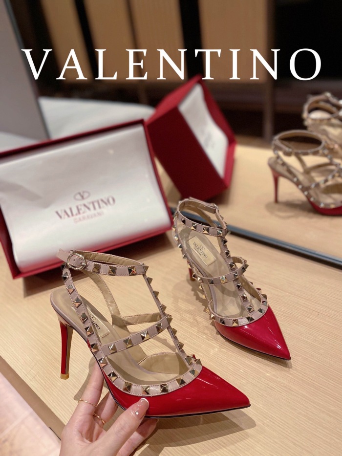 Valentino Rockstud Ankle Strap Pumps Size 35-41 11-Color
