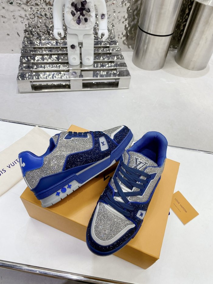 Louis Vuitton LV Trainer Diamond Sneaker Size 36-46