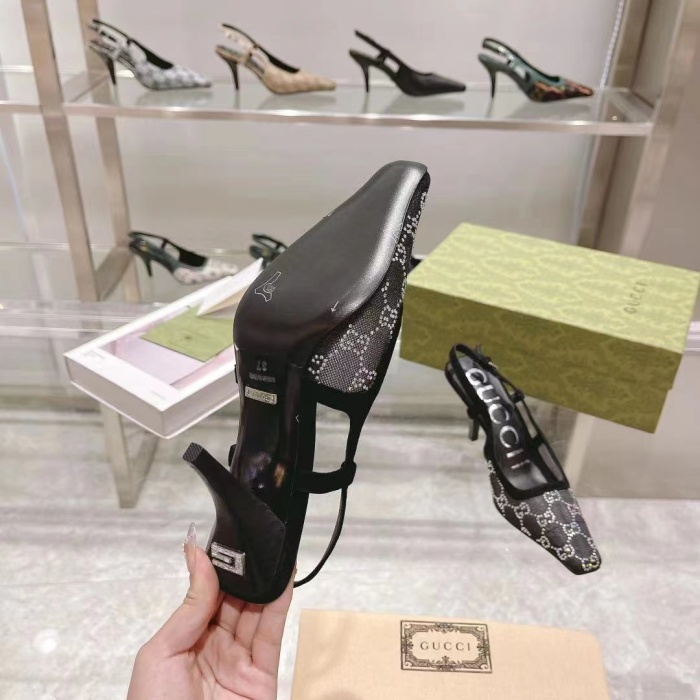 Gucci GG Slingback Pumps Size 35-41 4-Color