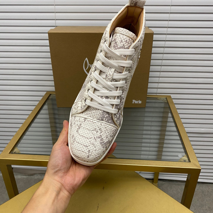 Christian Louboutin Louis High-Top Sneaker Size 36-46  8-Color