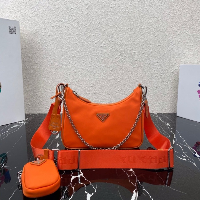 Prada 1BH204 Redition 2005 Women Bags Canvas 22*12*6cm
