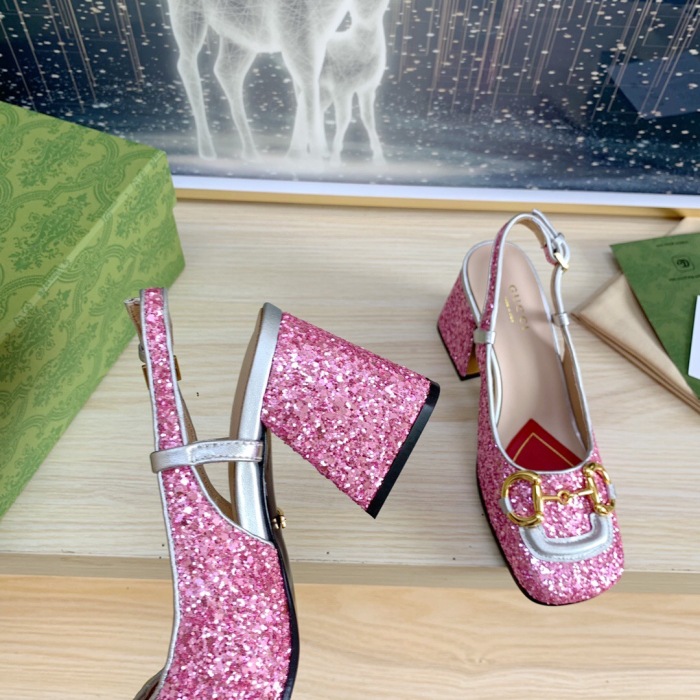 Gucci Slingback With Horsebit Pumps Size 35-41 5-Color