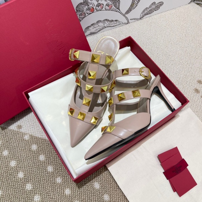 Valentino Roman Stud Calfskin Pumps Size 35-41 12-Color