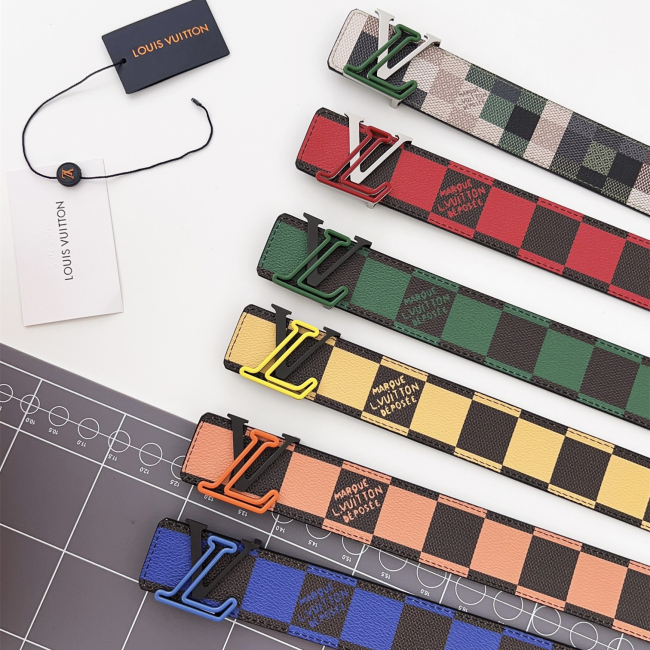Louis Vuitton Men Belt Width 4cm
