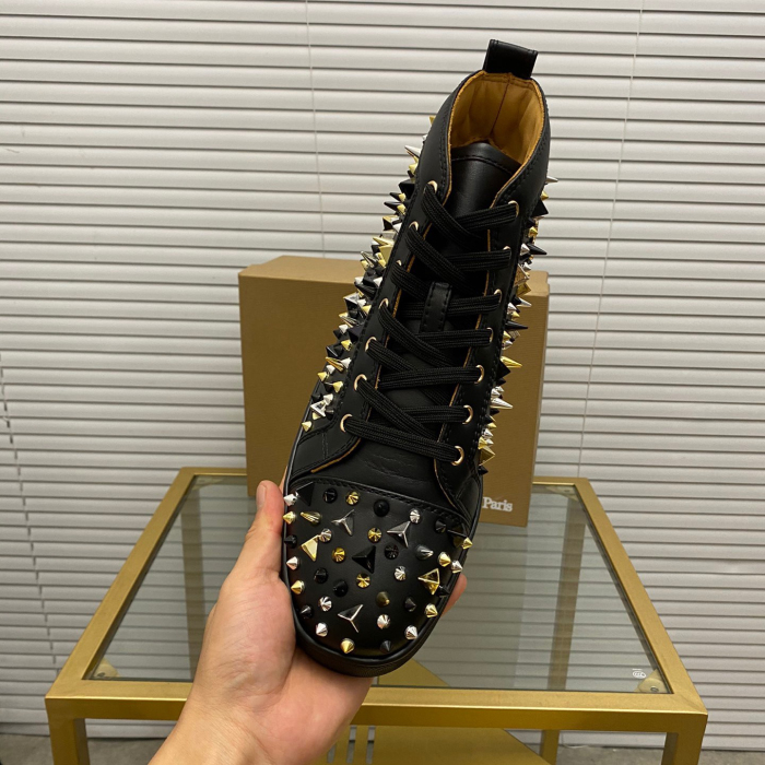 Christian Louboutin Lou Pik Pik High-Top Sneaker Size 36-46  6-Color