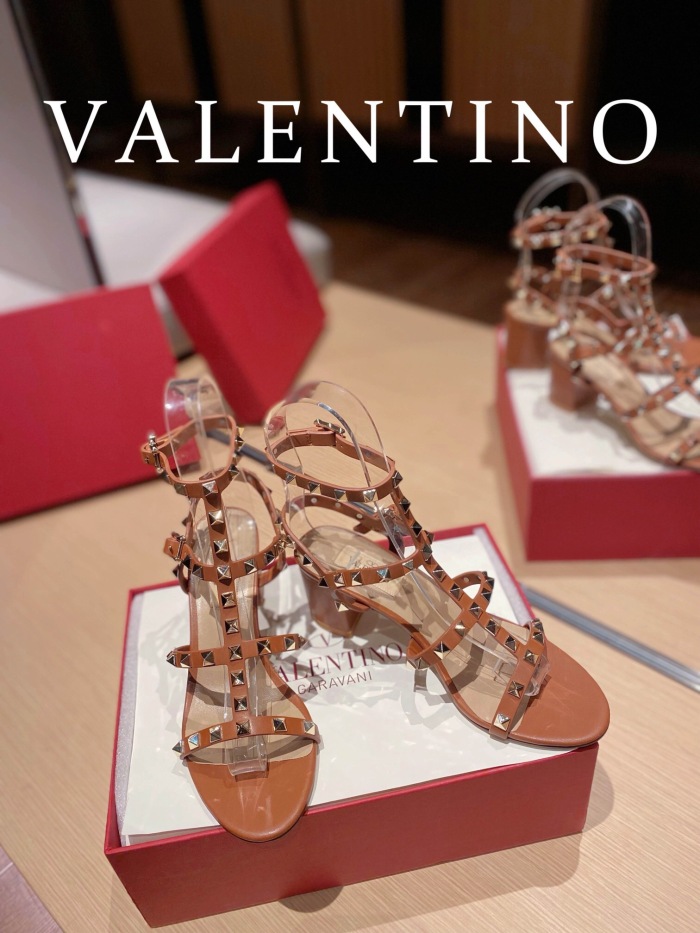 Valentino Rockstud Calfskin Ankle Strap Pumps Size 35-41 6-Color