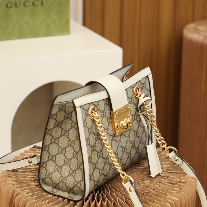 Gucci GG Supreme Padlock Women Shoulder Bags Size 26*18*10cm