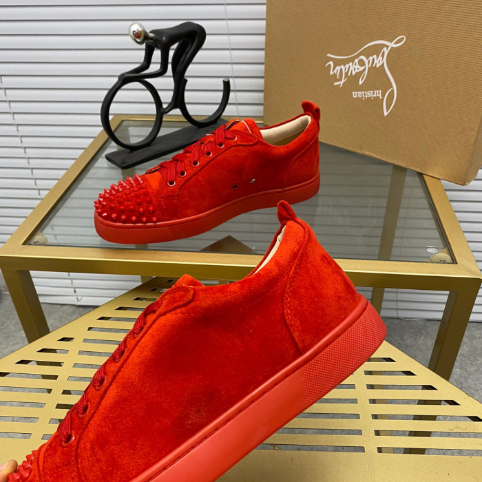 Christian Louboutin Louis Junior Spikes Sneaker Size 36-46  10-Color