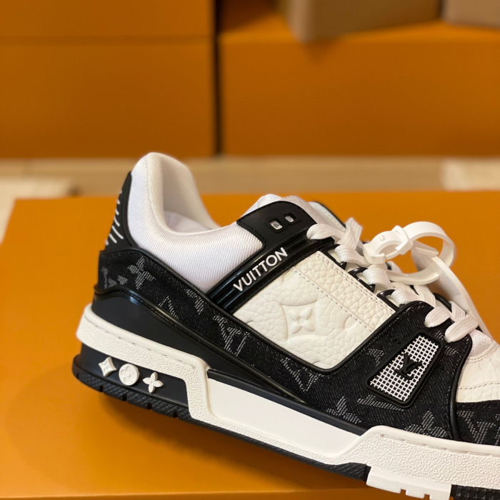 Louis Vuitton Trainer Monogram denim Sneaker Size 36-46  5-Color
