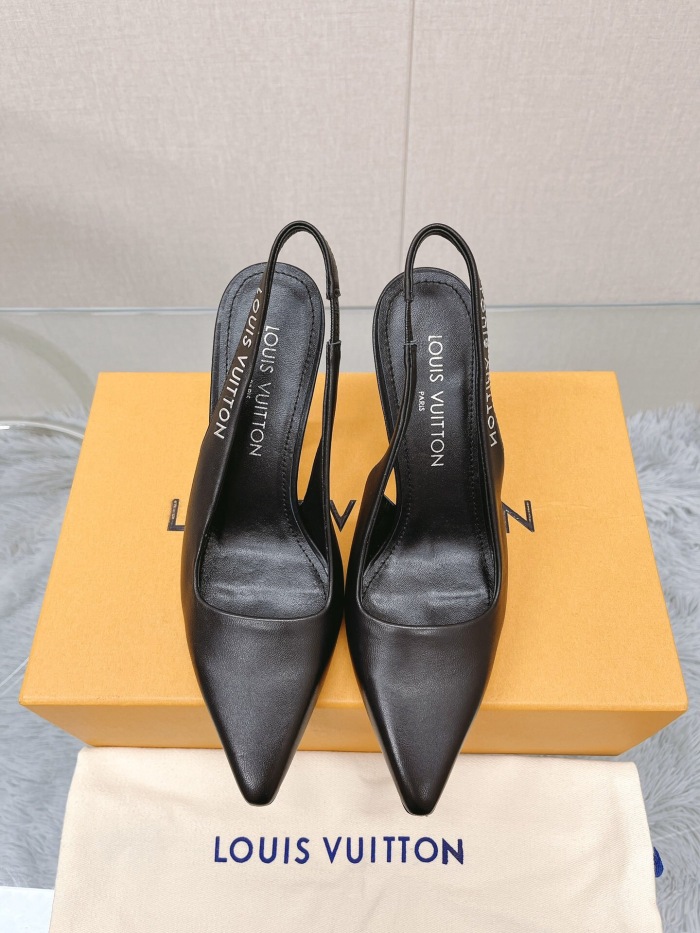 Louis Vuitton Sparkle Slingback Pumps Size 35-41 5-Color