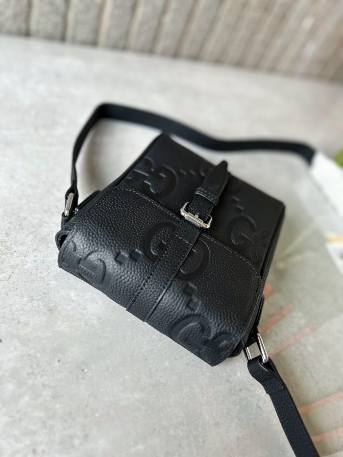 Gucci Kleine Mit Jumbo GG Shoulder Bags Size 14.5*18.5*4.5cm