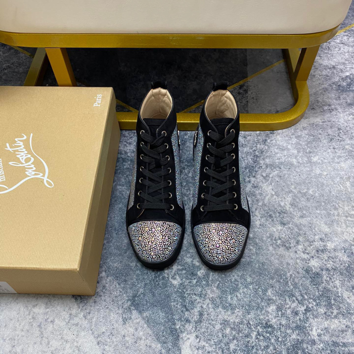 Christian Louboutin Louis High-Top Sneaker Size 36-46  10-Color