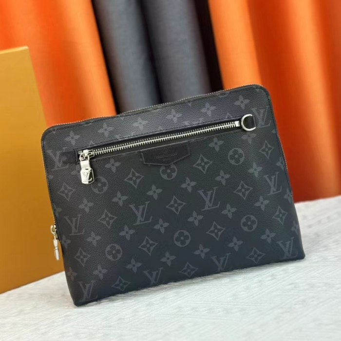 Louis Vuitton New Pouch Damier Graphite  Clutch Bags Size 21*27*5cm