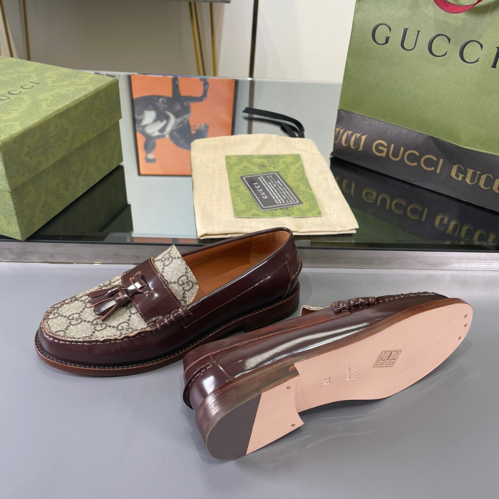 Gucci GG Loafers with Tassel Size 39-45 5-Color
