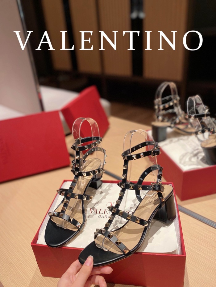 Valentino Rockstud Calfskin Ankle Strap Pumps Size 35-41 6-Color