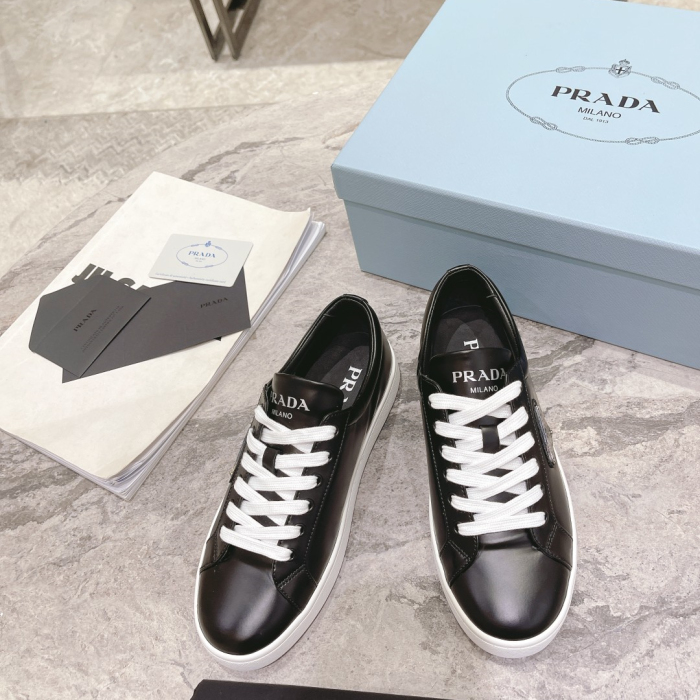 Prada Brushed Leather Sneaker Size 36-45   4-Color
