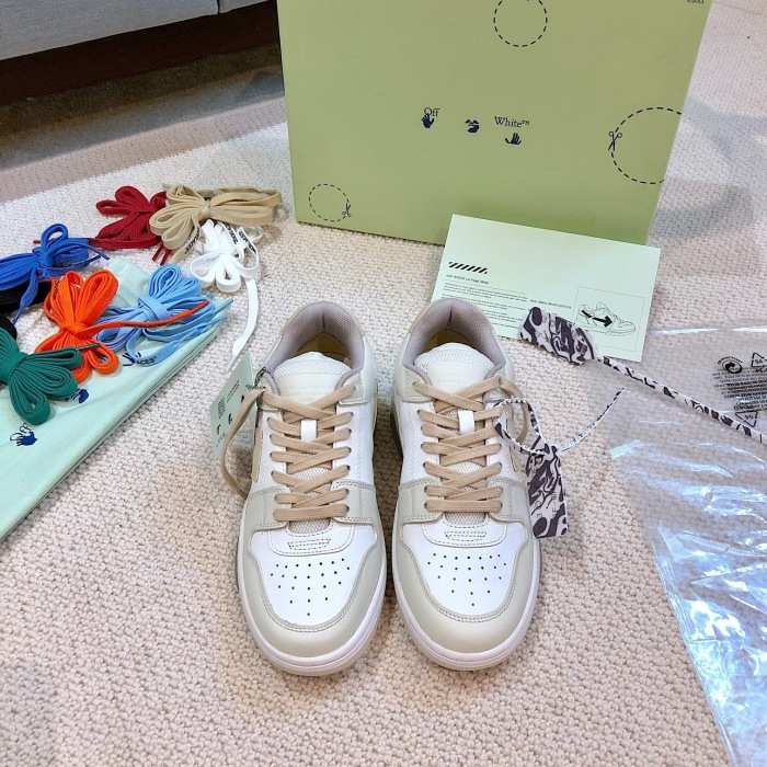 OFF White Out of Office Calf Leather Sneaker Size 35-45   8-Color