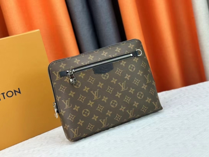 Louis Vuitton New Pouch Damier Graphite  Clutch Bags Size 21*27*5cm