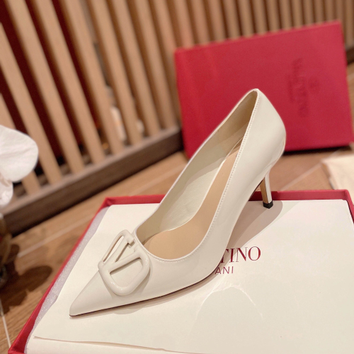 Valentino Vlogo Signature Patent Leather Slingback Pumps Size 35-41 4-Color