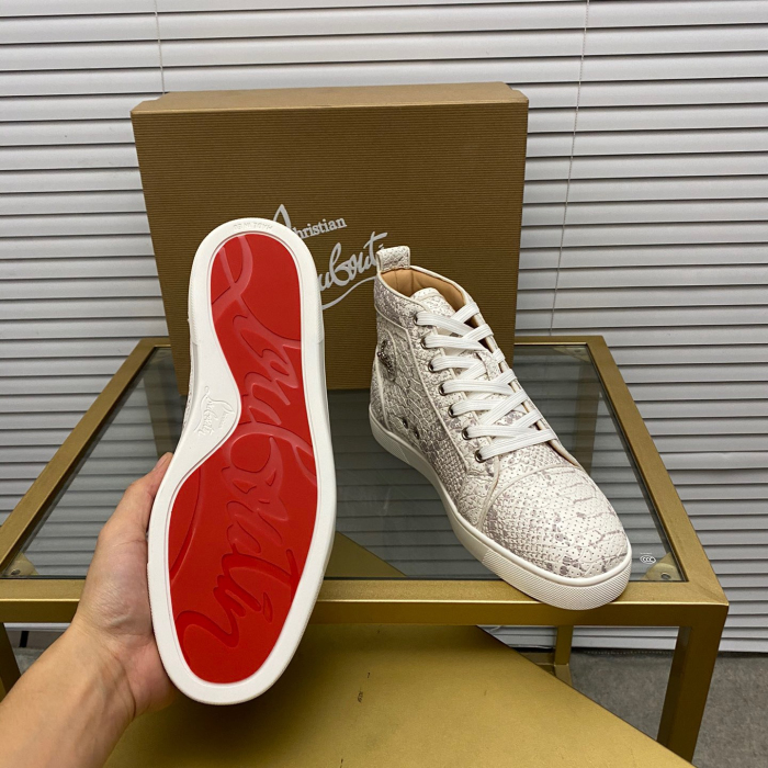 Christian Louboutin Louis High-Top Sneaker Size 36-46  8-Color