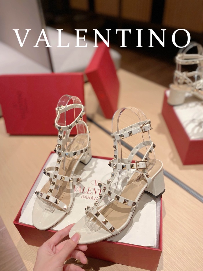 Valentino Rockstud Calfskin Ankle Strap Pumps Size 35-41 6-Color