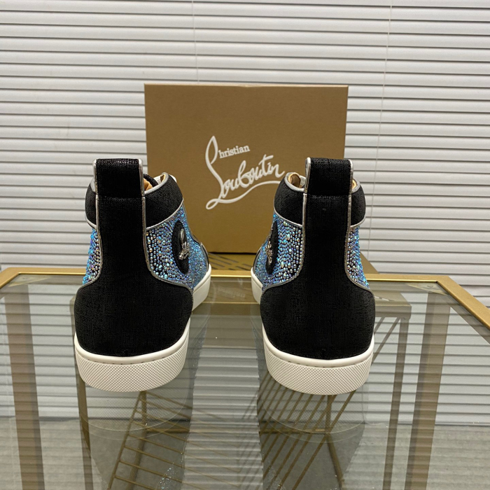 Christian Louboutin Louis High-Top Sneaker Size 36-46  10-Color