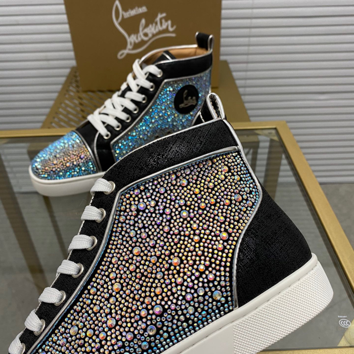 Christian Louboutin Louis High-Top Sneaker Size 36-46  10-Color