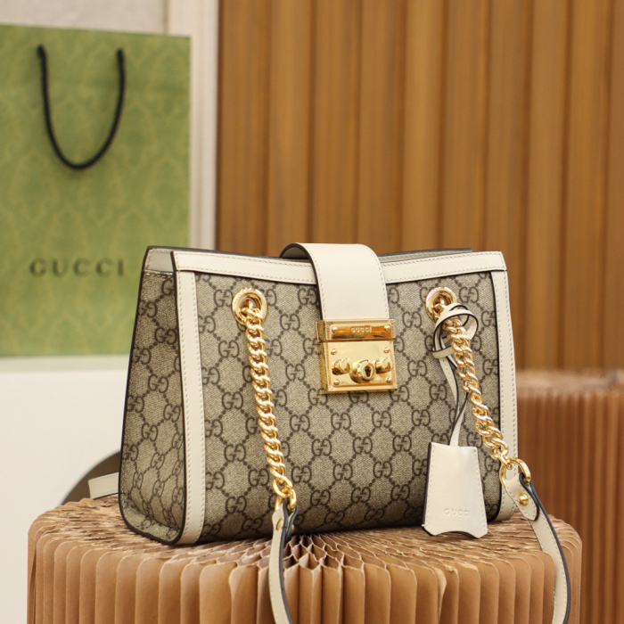 Gucci GG Supreme Padlock Women Shoulder Bags Size 26*18*10cm