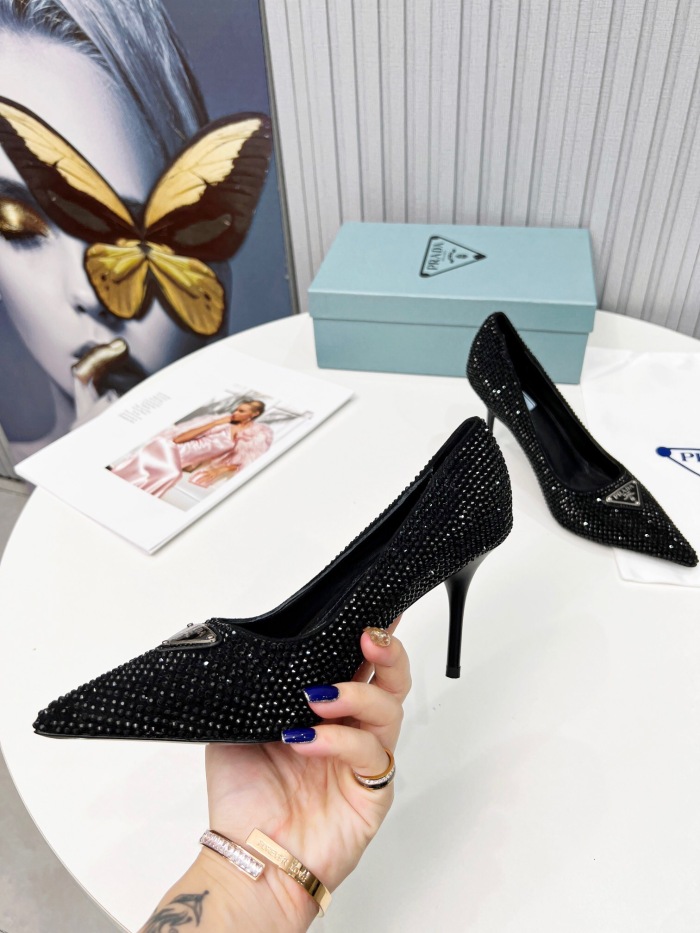 Prada Brushed Leather Pumps Size 35-41 3-Color