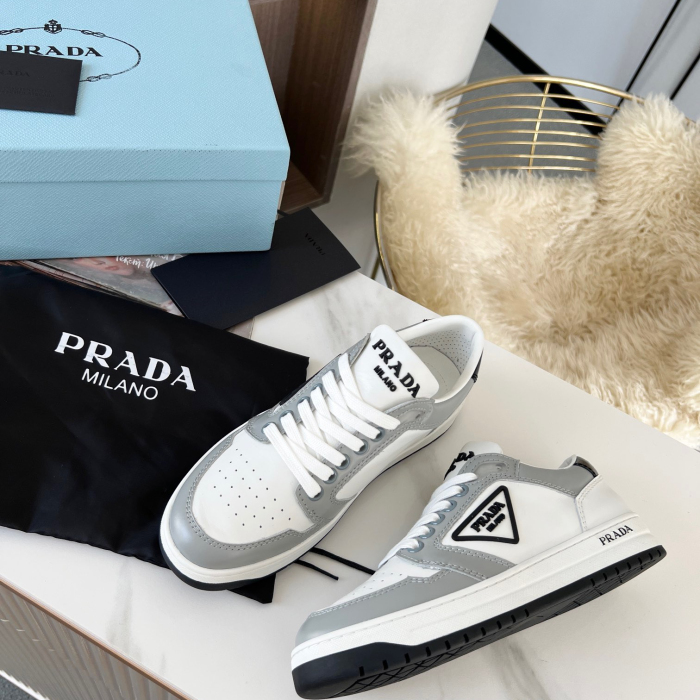 Prada District Leather Sneaker Size 36-45   5-Color