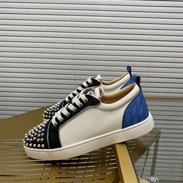 Christian Louboutin Louis Junior Spikes Sneaker Size 36-46  10-Color
