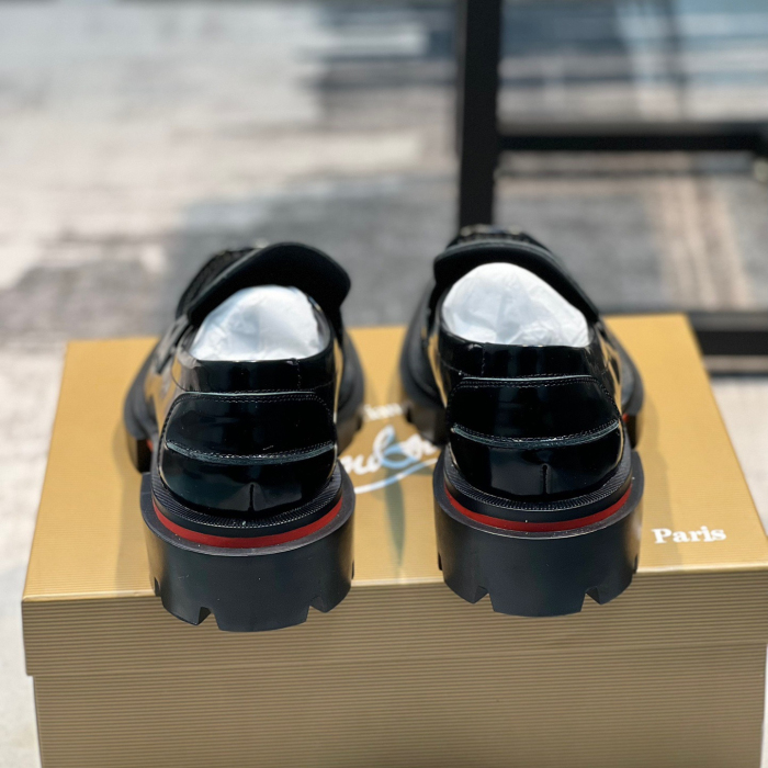 Christian Louboutin CL Moc Lug Strass Loafers Size 39-45 3-Color